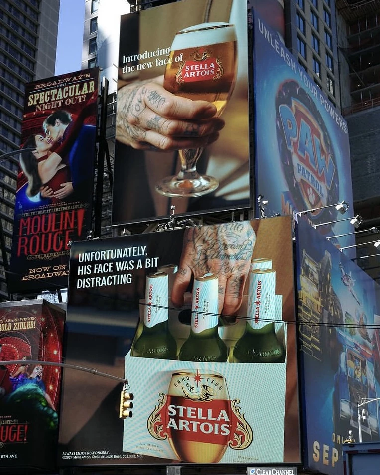 Stella Artois' Billboard with David Beckham