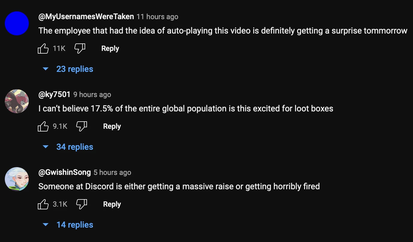 Users speculate about how Discord's loot box video gained an unbelievable number of views in such a short time.