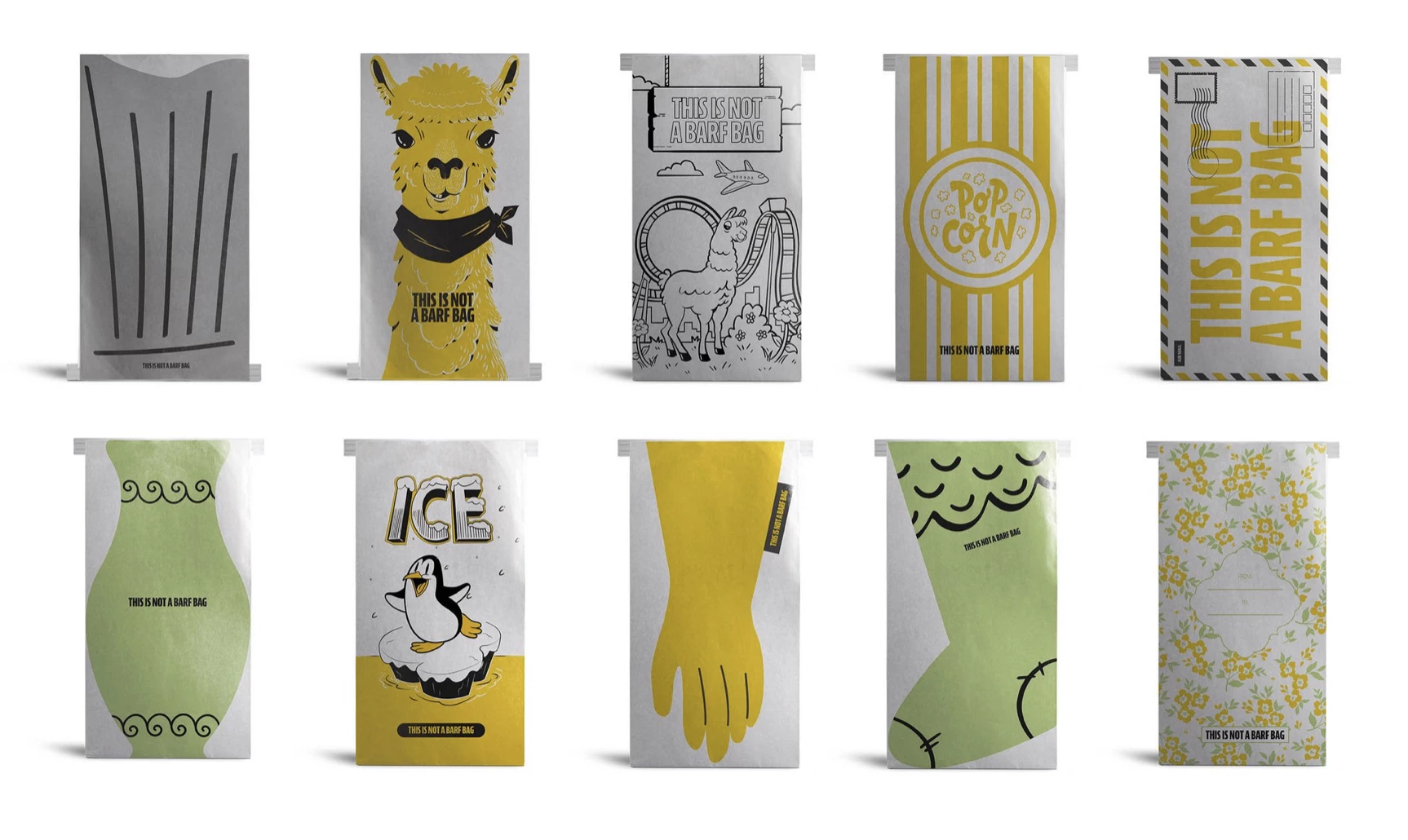 Dramamine's 'This Is Not A Barf Bag' collection is available at its online shop.