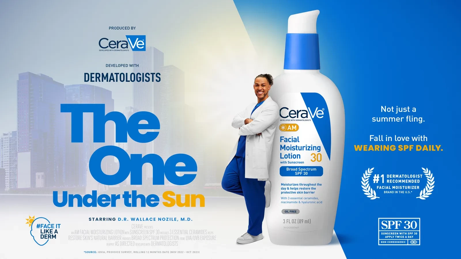 Cerave also made a fake movie poster for "The One Under the Sun."