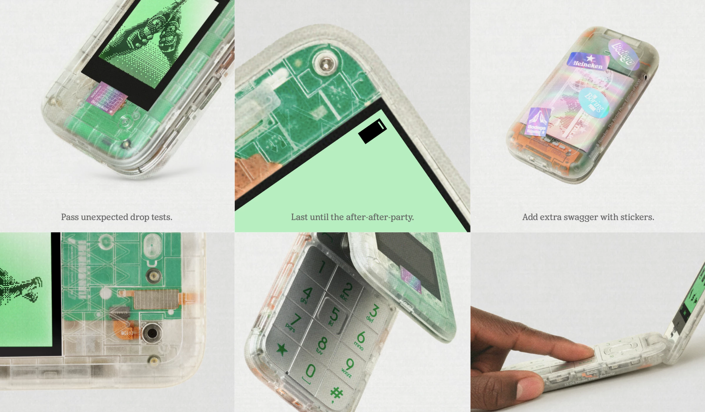 Heineken will be giving away the boring phone worldwide.