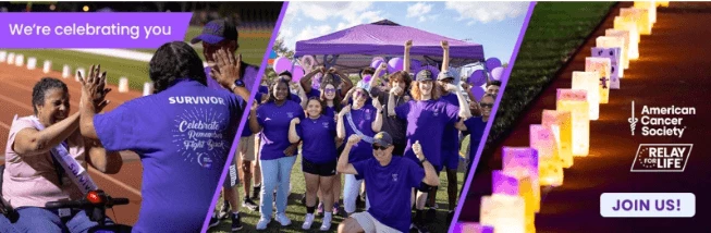 Relay For Life homepage-screenshot