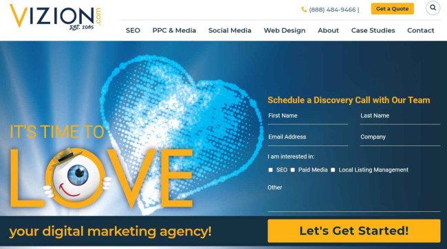 vizion-interactive Vizion Interactive homepage-screenshot