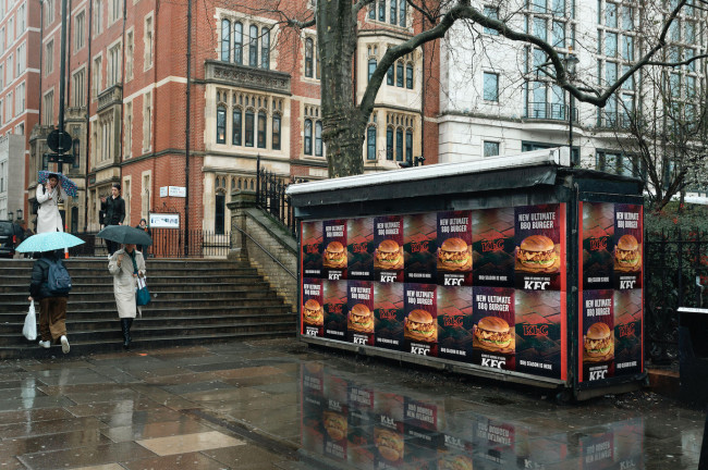 KFC OOH Ads for the Ultimate BBQ Burger | Source: KFC KFC OOH Ads for the Ultimate BBQ Burger | Source: KFC