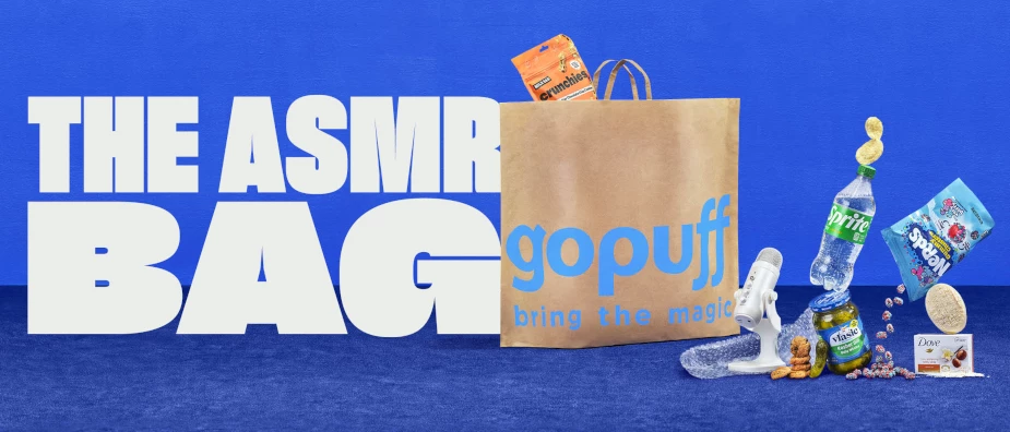 Gopuff's limited-edition tote bags include "The ASMR Bag."