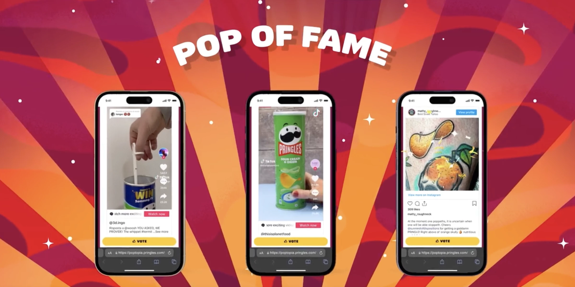 Pringles Poptopia's 'Pop of Fame' | Source: Dentsu