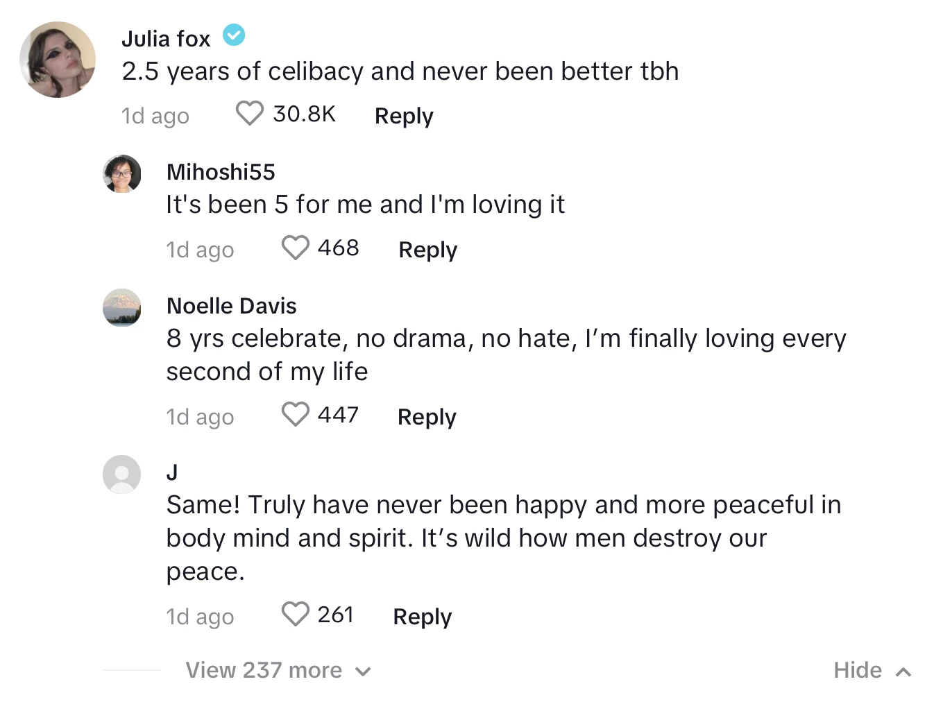 Julia Fox reveals she's been celibate for 2.5 years in a comment about Bumble's billboards.