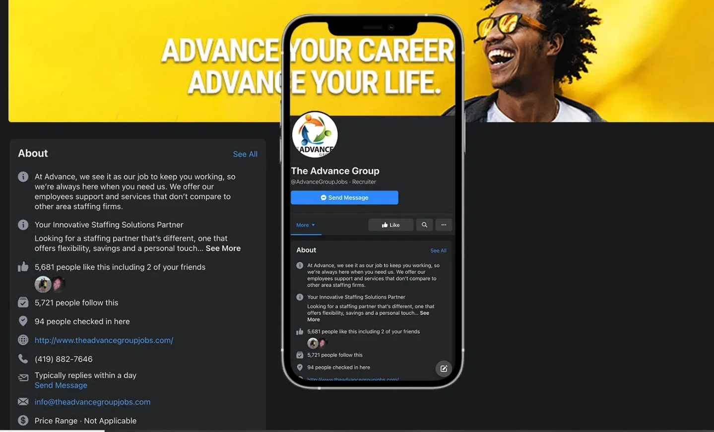 Haley Marketing case study of Advance Group