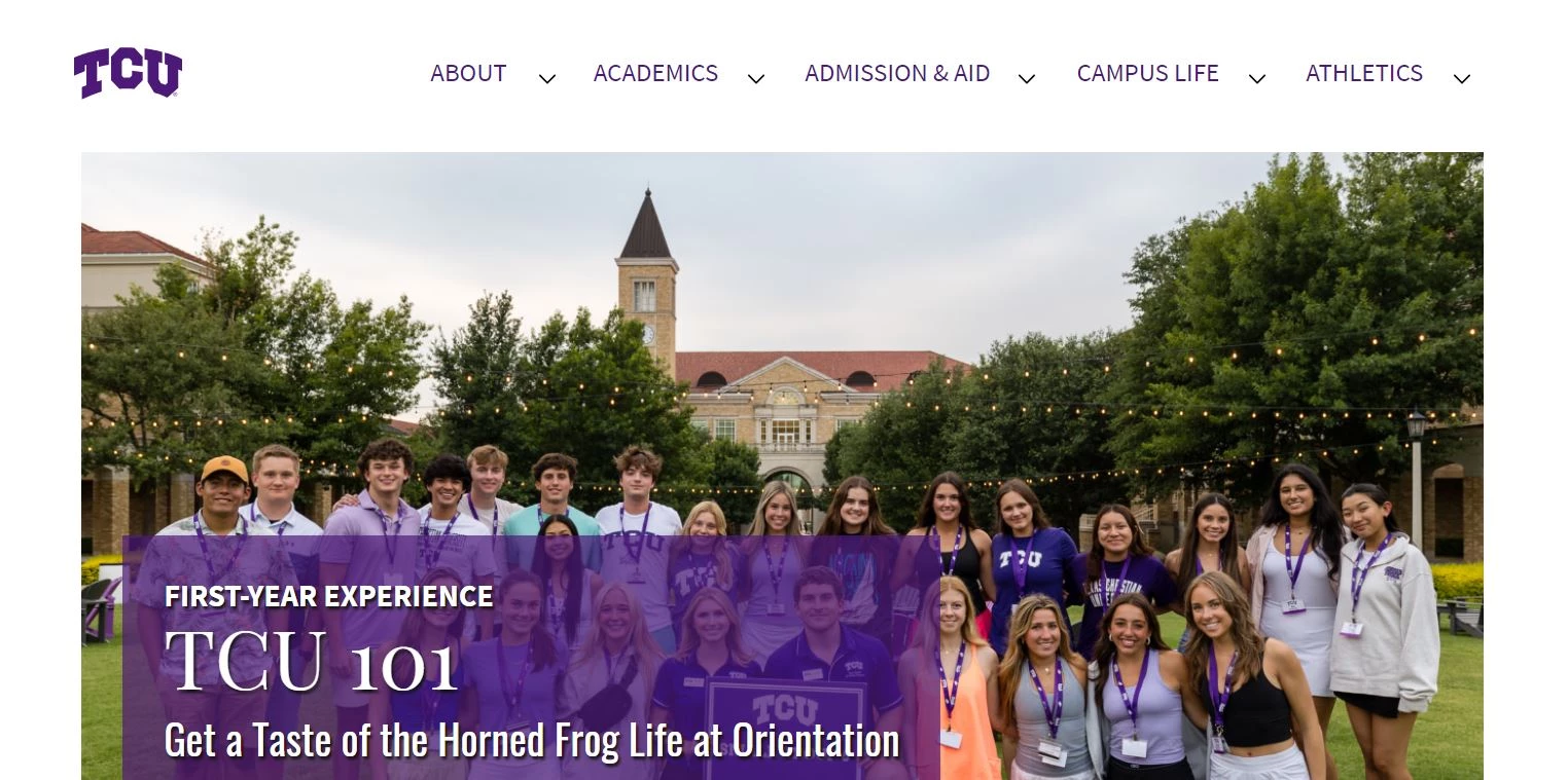 best-marketing-schools-Texas-Christian-University Texas Christian University website