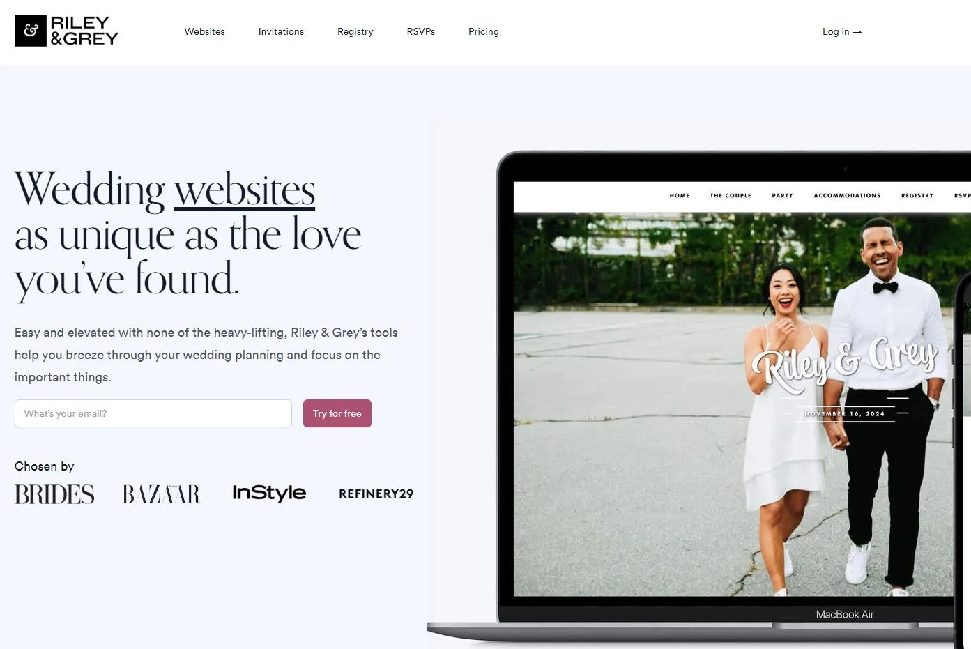 Riley & Grey Wedding Website Riley & Grey Wedding Website