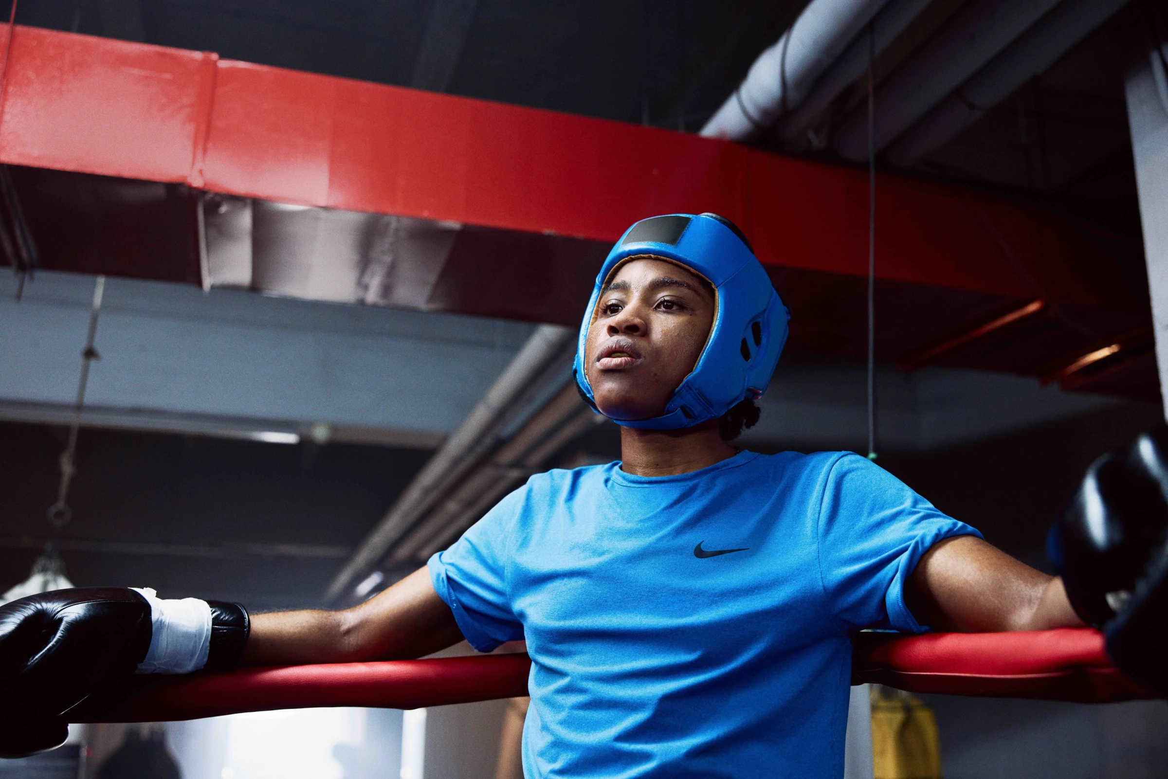 Cindy Ngamba in the ring