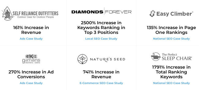 Some of Searchbloom's clients over the years..