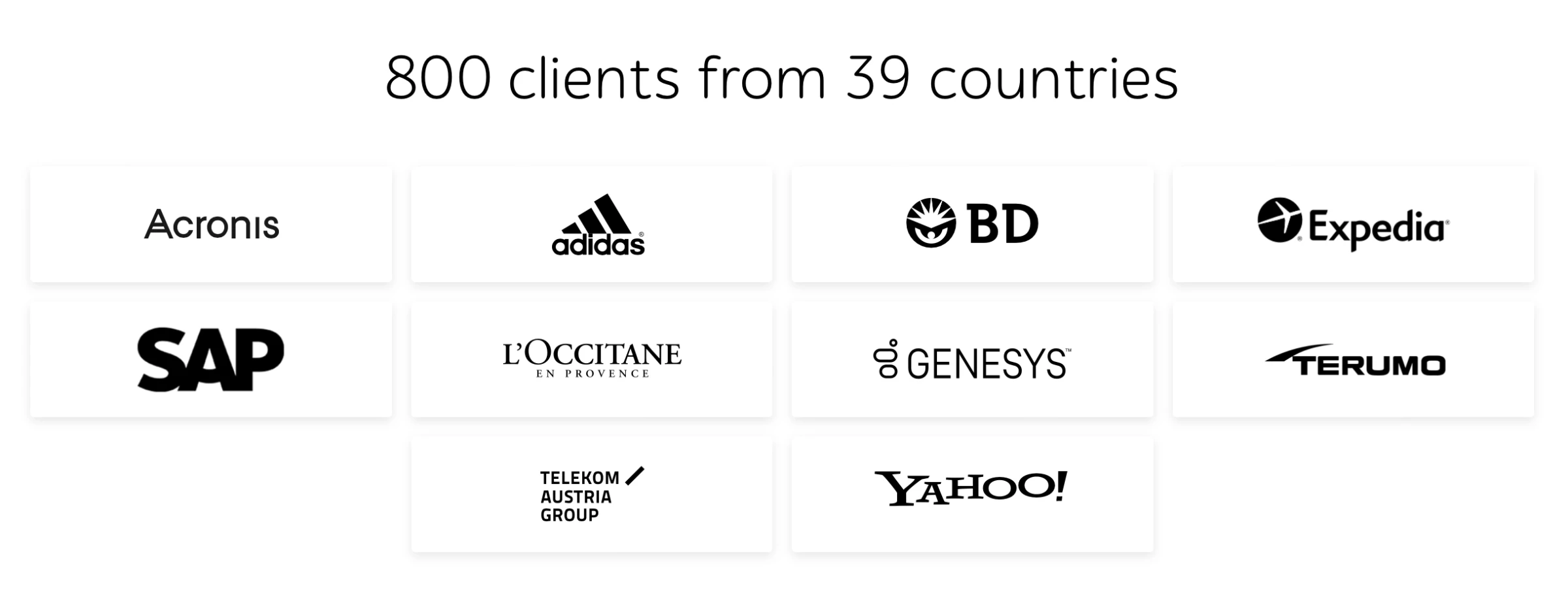 a1qa's Clients a1qa has worked with these big brands over the course of 20 years.