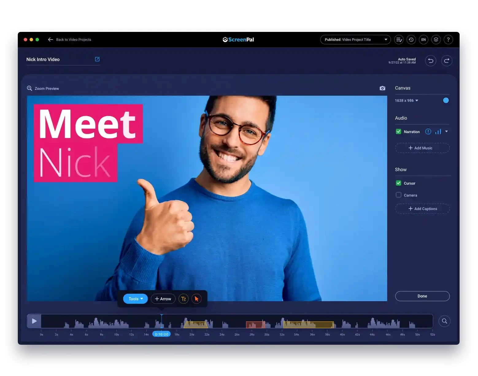 ScreenPal video editing ScreenPal video editing