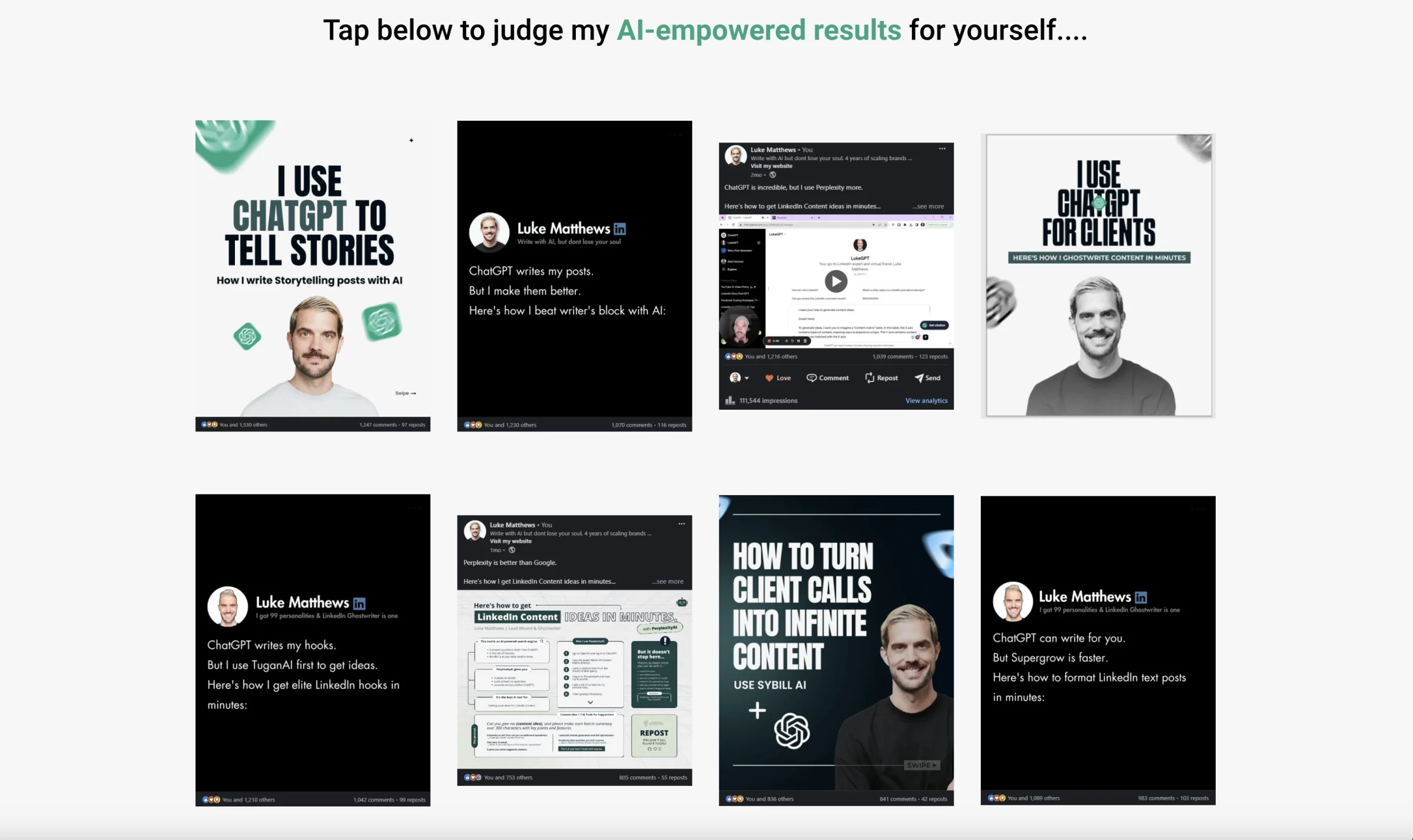 Luke Matthews' AI writing prompts proof | Source: Wizard of Odd Marketing