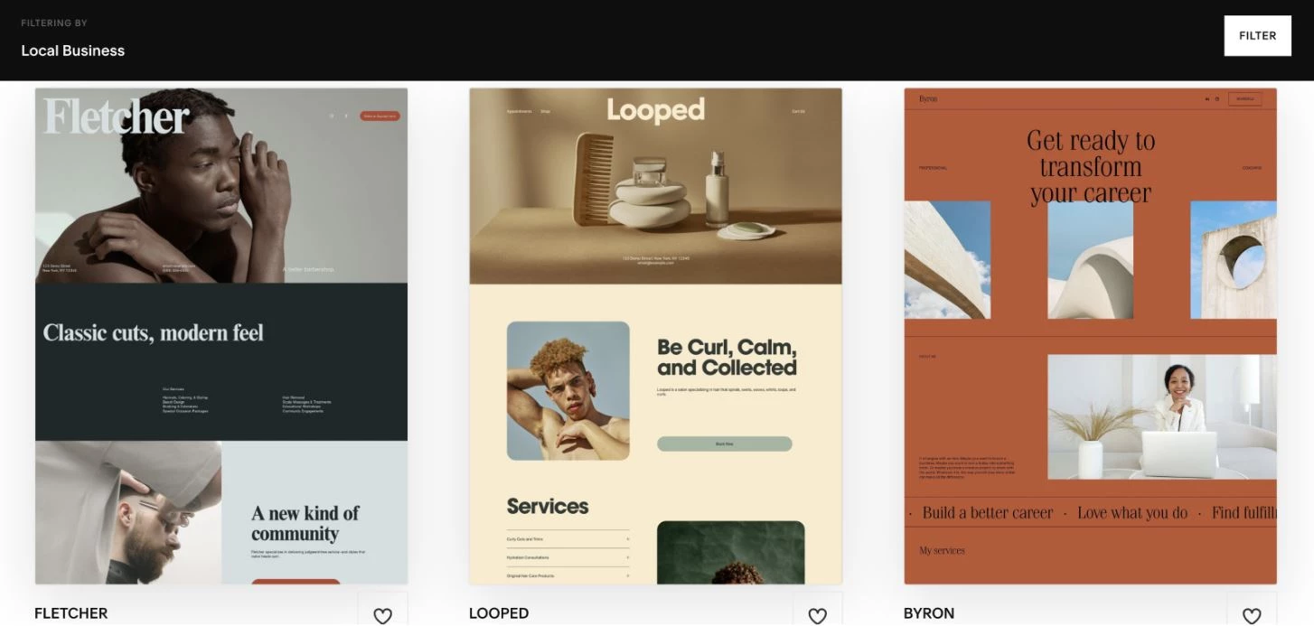 Squarespace templates for local business websites Squarespace templates for local business websites