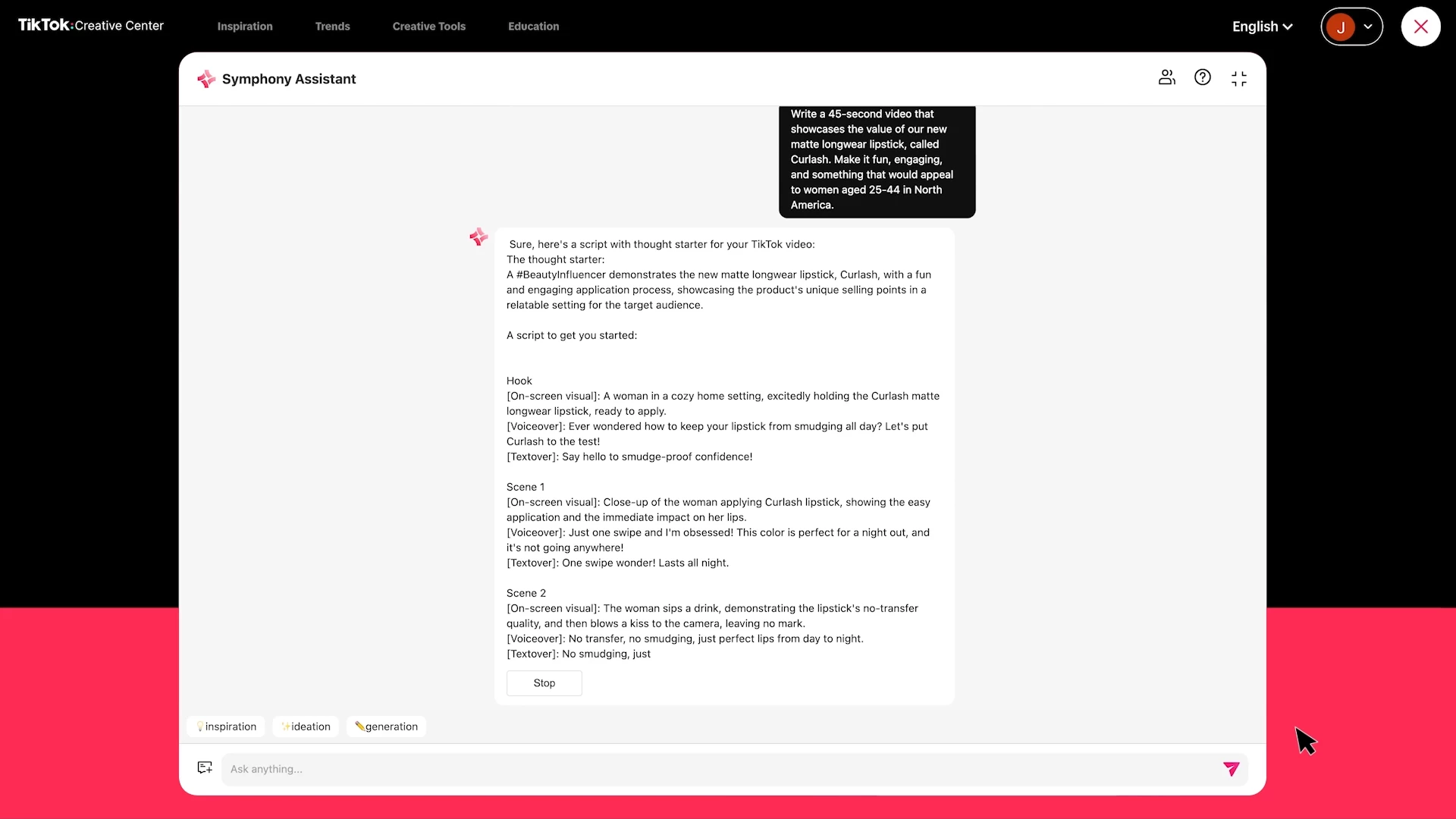 TikTok Symphony Assistant TikTok Symphony Assistant