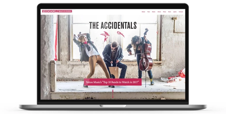 DA Creative's case study on The Accidentals