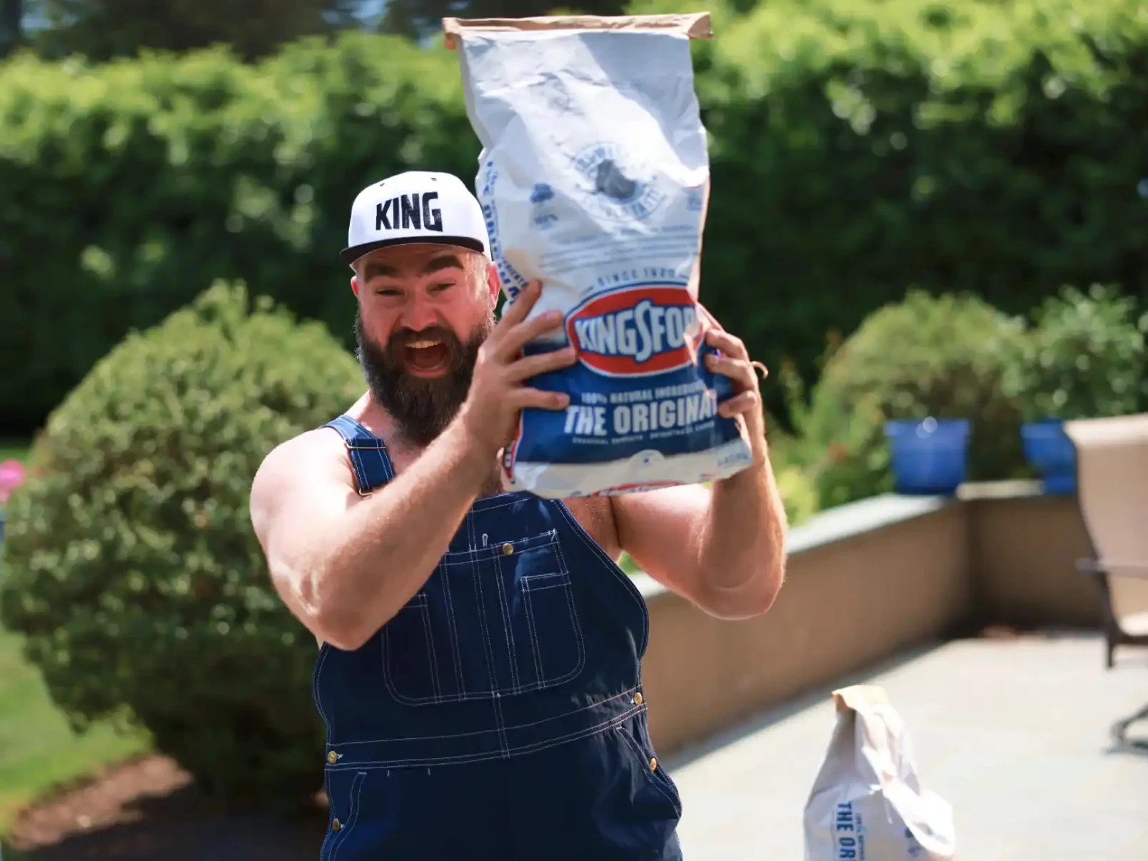 Jason Kelce proclaims he's "King of the Grill" for Kingsford.