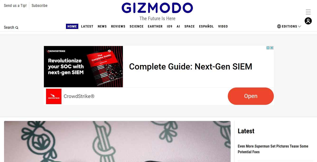 Gizmodo tech review site