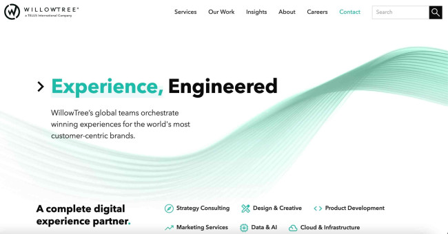 WillowTree WillowTree homepage-screenshot