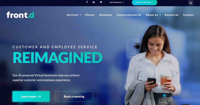 Front AI Front AI homepage-screenshot