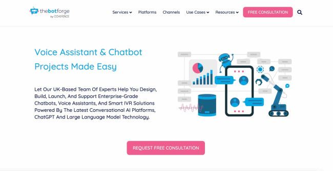 The Bot Forge The Bot Forge homepage-screenshot