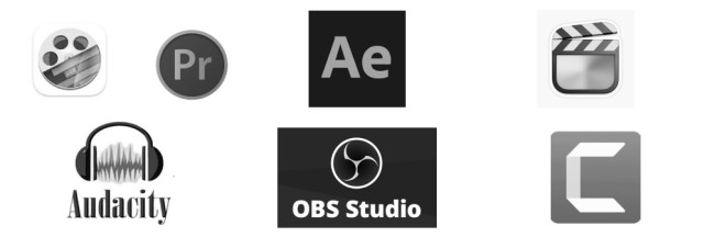 Training Video Production Technologies: Adobe Premiere Pro, Final Cut Pro, Camtasia, After Effects, Audacity, OBS Studio, and ScreenFlow