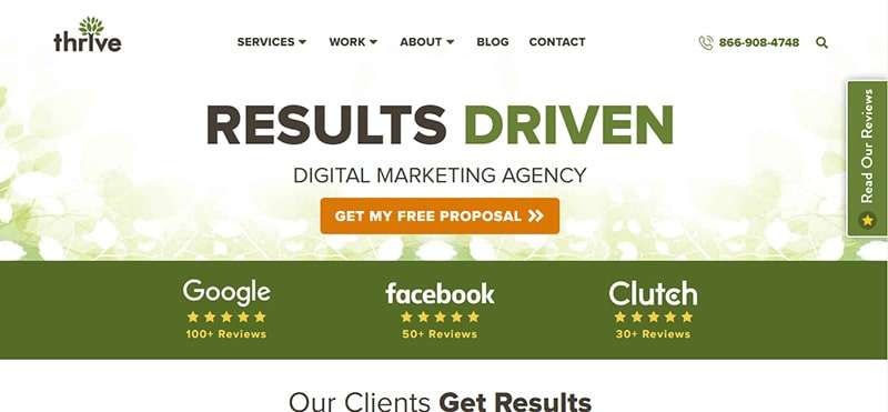 Website Design Company Thrive-Agency Site Thrive-Agency