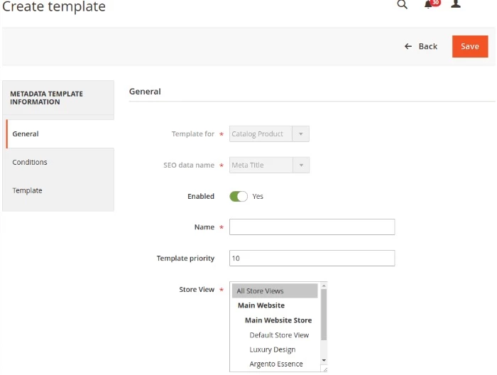 Magento 2 SEO Suite from Swissuplabs lets you create metadata templates Magento 2 SEO Suite from Swissuplabs lets you create metadata templates