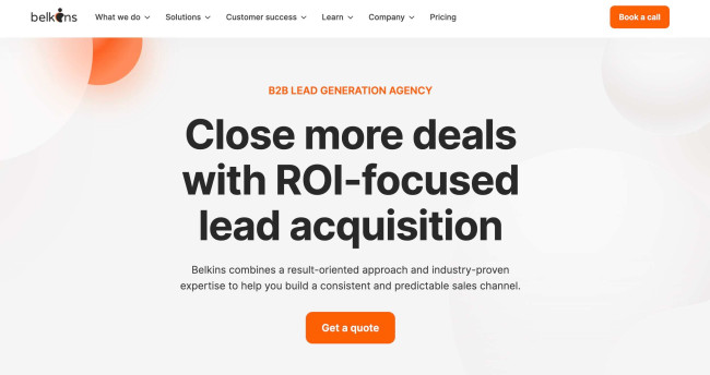 Belkins homepage-screenshot