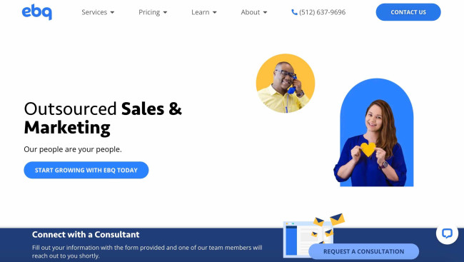 EBQ homepage-screenshot