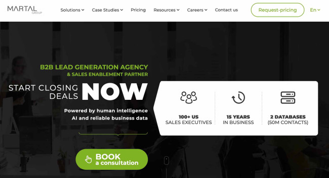 Martal Group homepage-screenshot