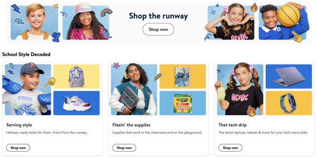 All 250 items featured in the ad can be bought on Walmart's website.
