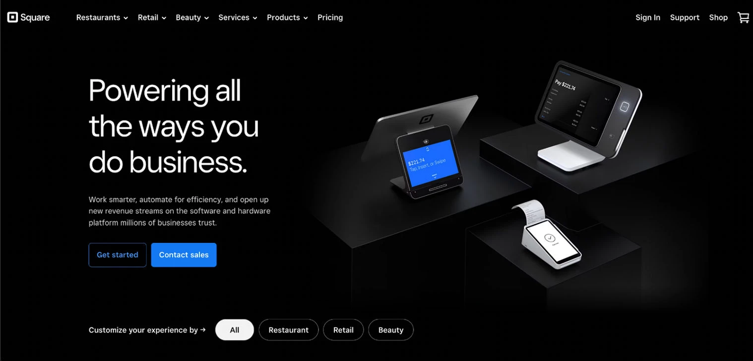 Square Online: Best for Food and Beverage Businesses