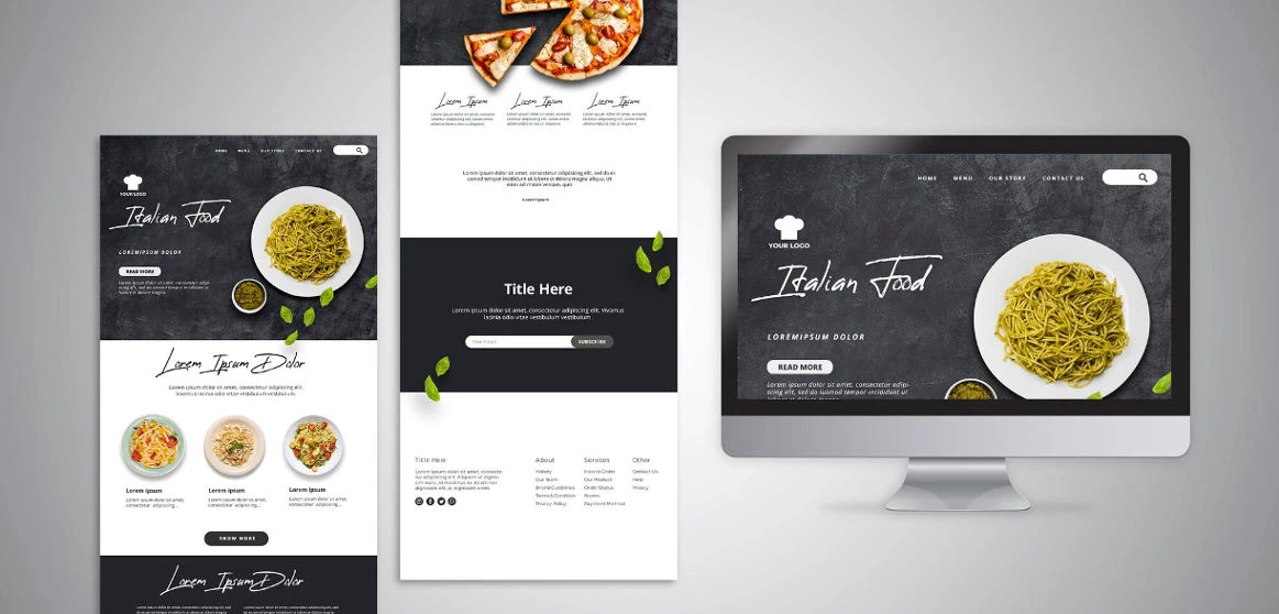 Restaurant Website Mockup