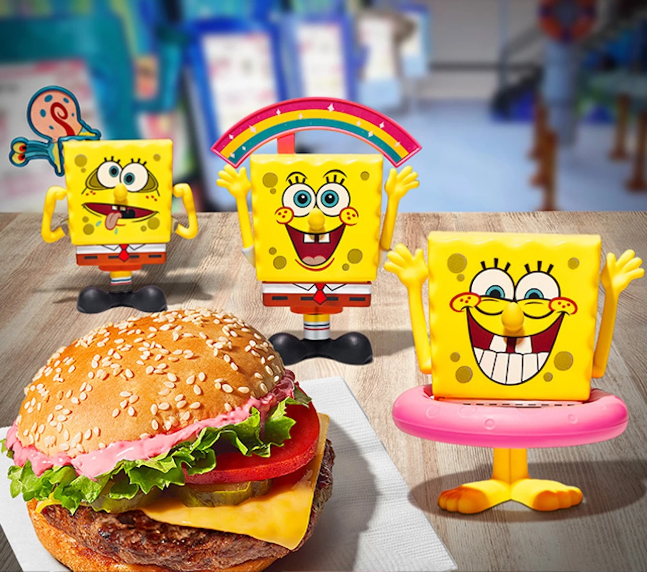 Spongebob Squarepants Toys for Burger King's Kids Platform Silva designed Spongebob Squarepants toys for Burger King's kids platform.
