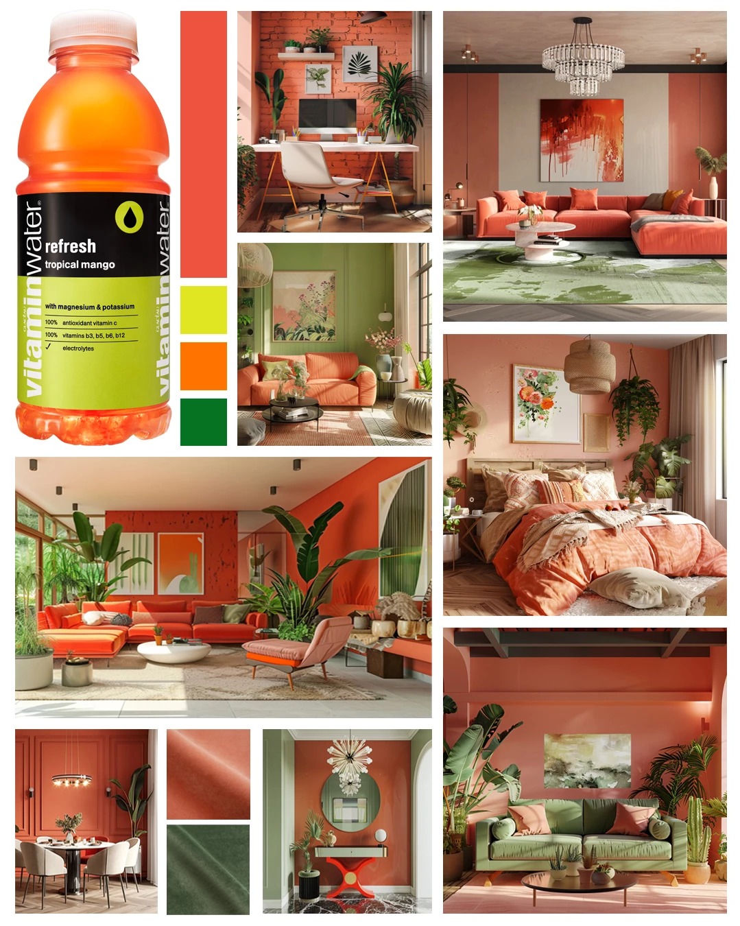 vitaminwater's design inspiration for tropical mango