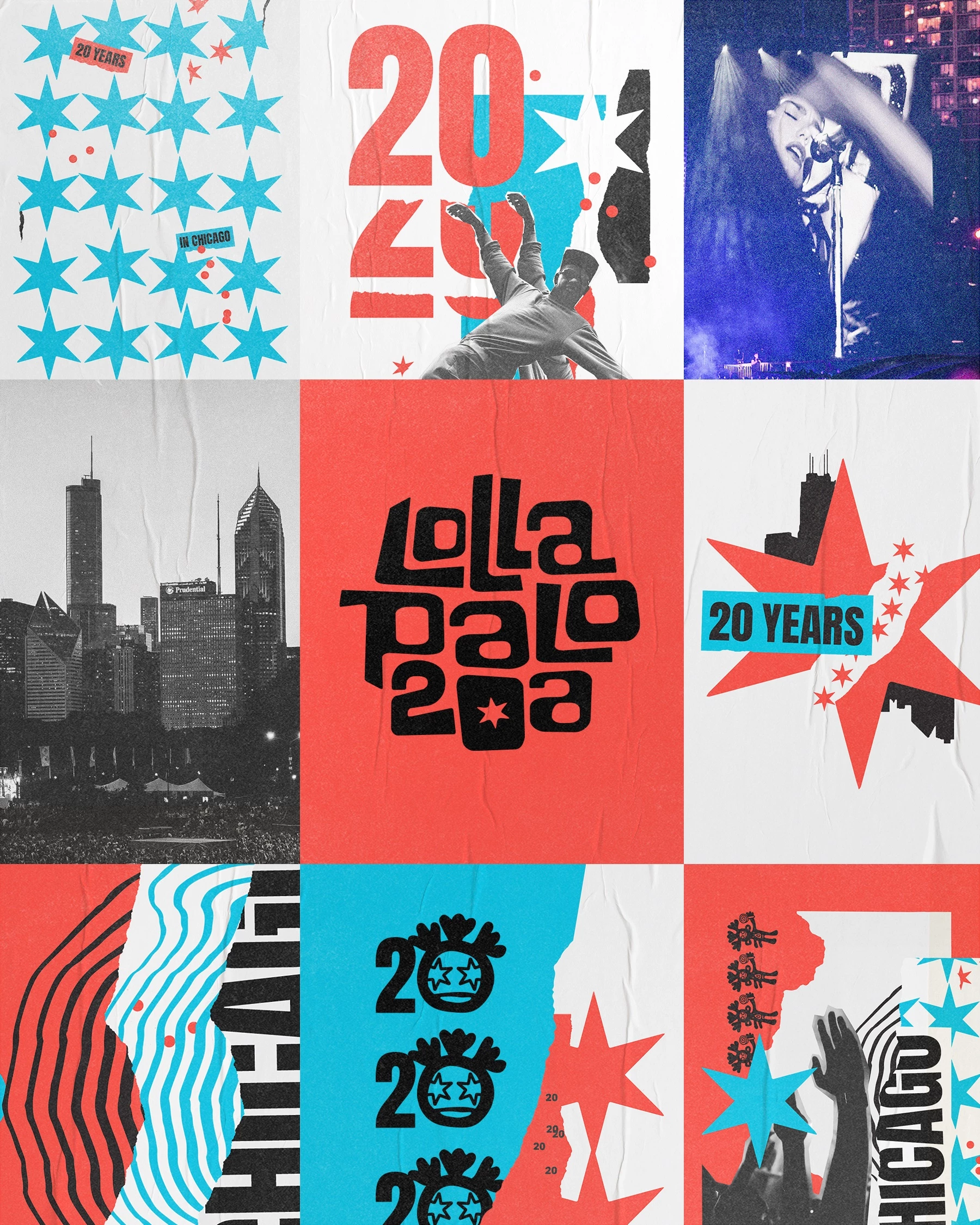 Lollapalooza 20th Anniversary Graphics
