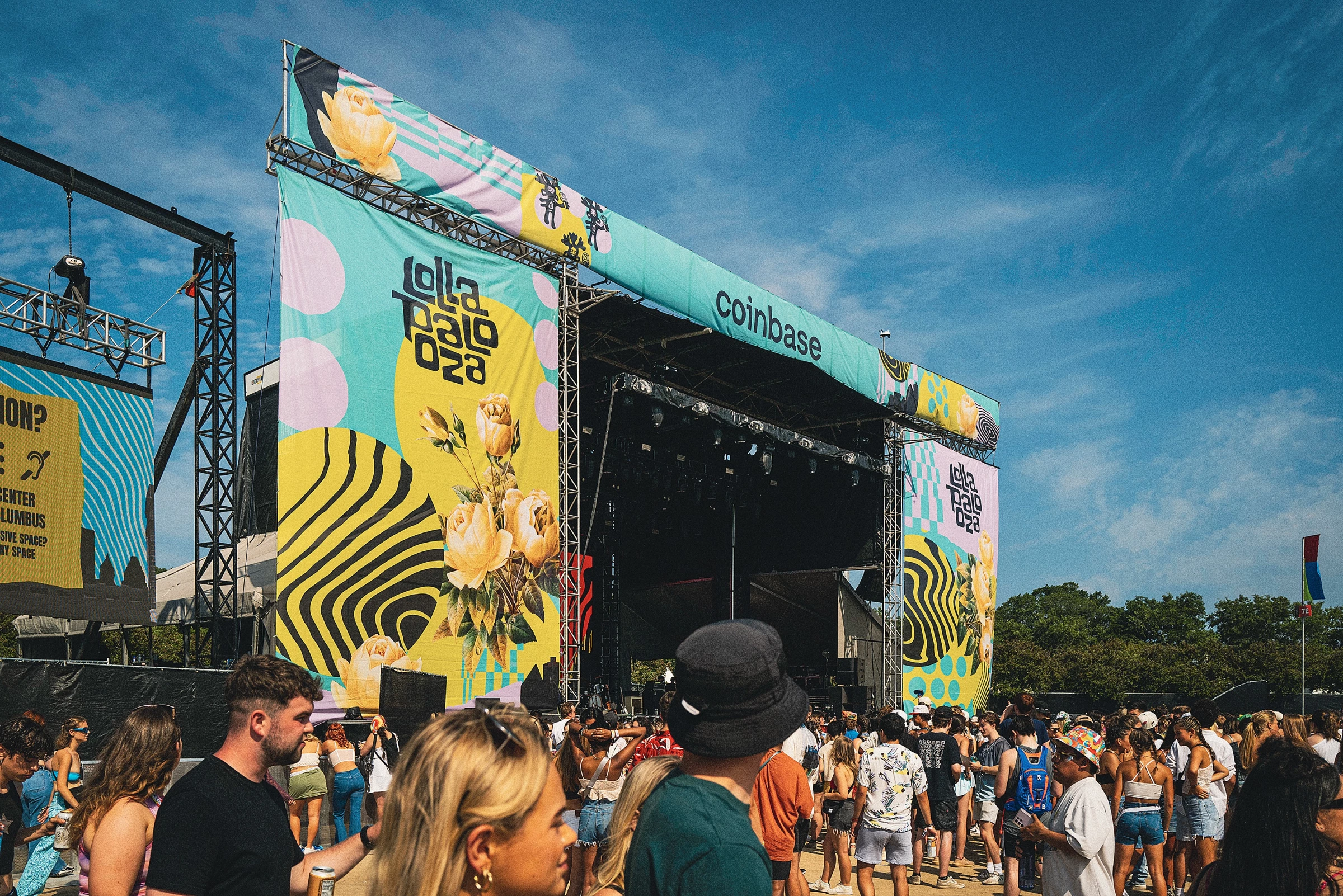 Lollapalooza 2024 Coinbase Stage at Grant Park