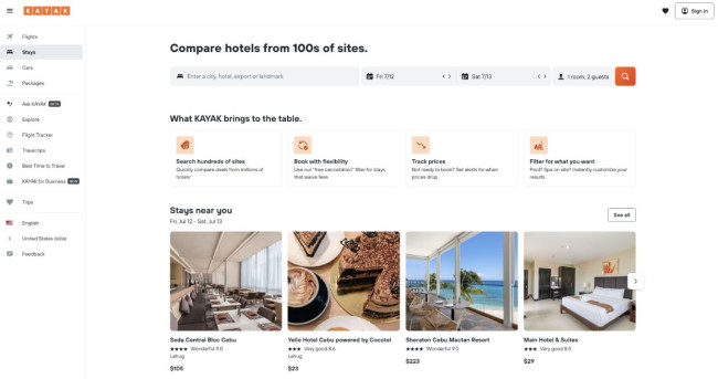 Kayak Travel Hotel Booking Platform Kayak Travel Hotel Booking Platform