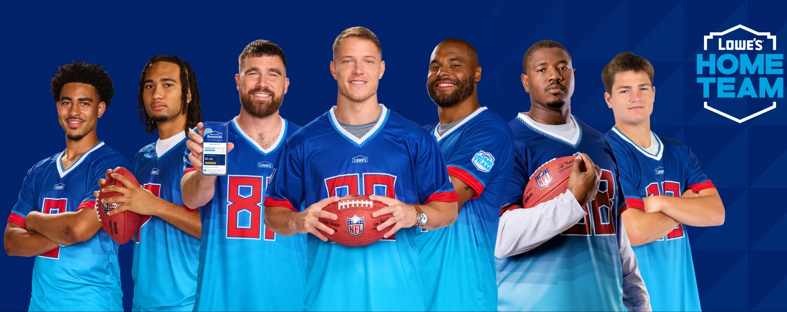 Lowe's Home Team banner on its website.