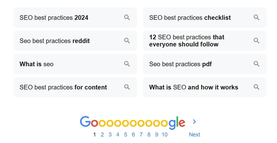 Keyword research with Google Related Searches