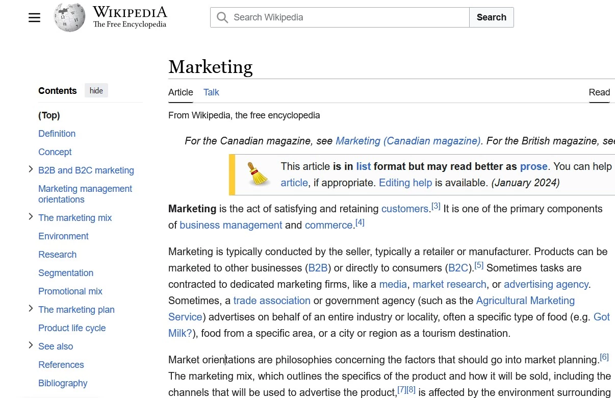 Keyword research with Wikipedia