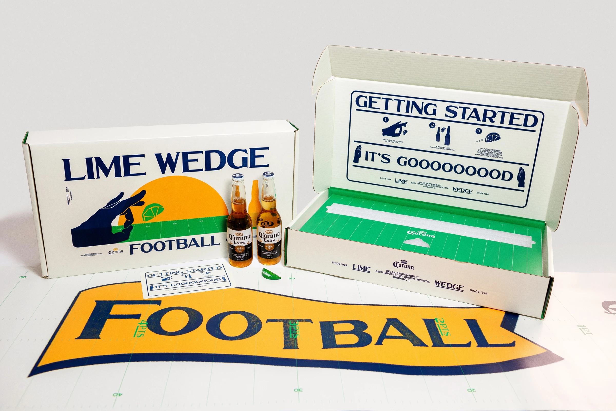 Lime wedge football kits