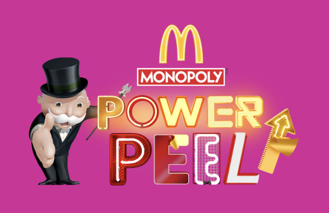 McDonald's Monopoly Power Peel Graphic McDonald's Monopoly Power Peel Graphic
