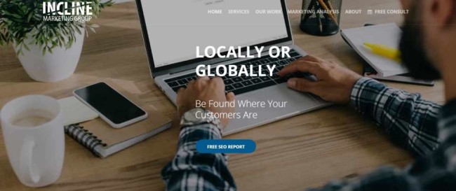 Incline Marketing Group works mainly with healthcare, manufacturing and financial organizations