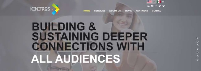Kinitros works with clients in Spanish and English language.