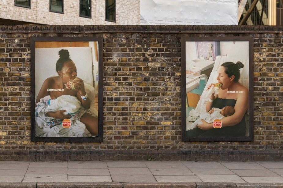 Burger King 'Bundle of Joy' OOH Poster | Source: Burger King UK