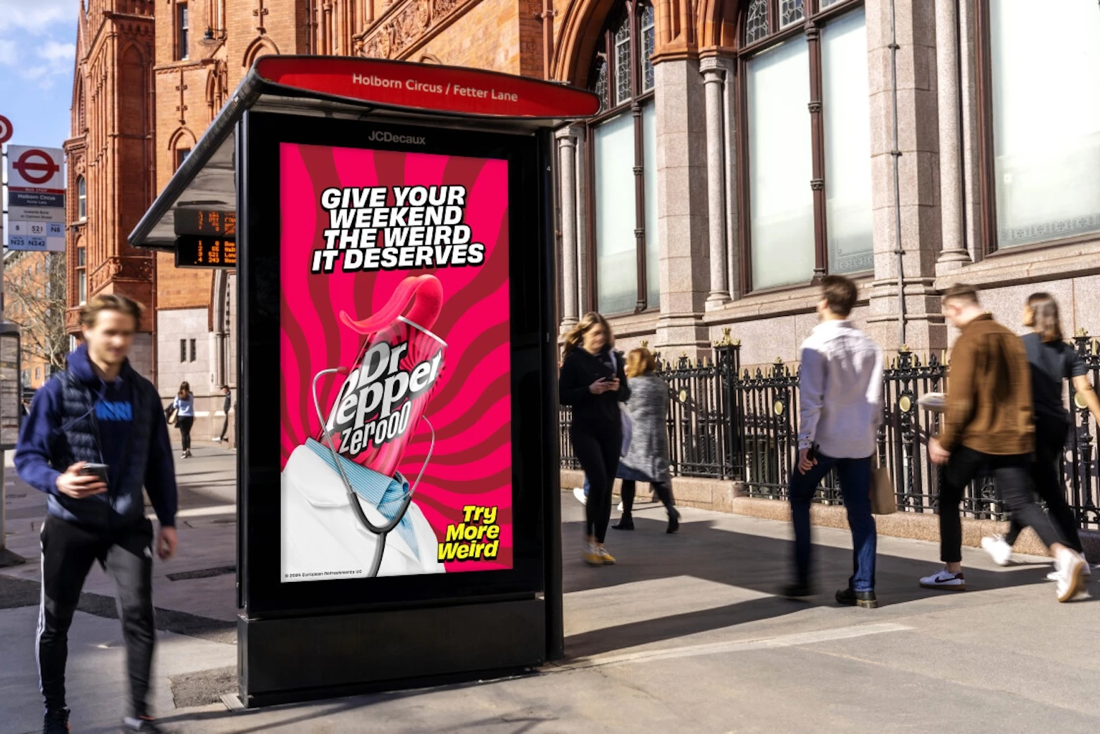A Dr. Pepper OOH Ad for the Weekend